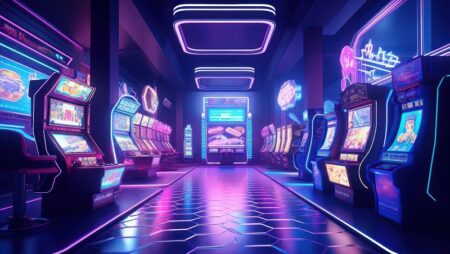 Games center nightlife gambling neon