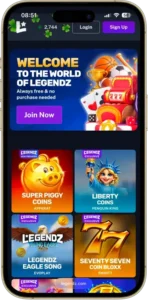 legendz welcome game lobby1