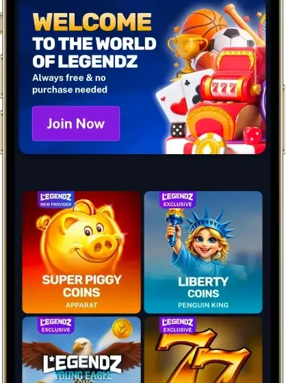 legendz welcome game lobby1